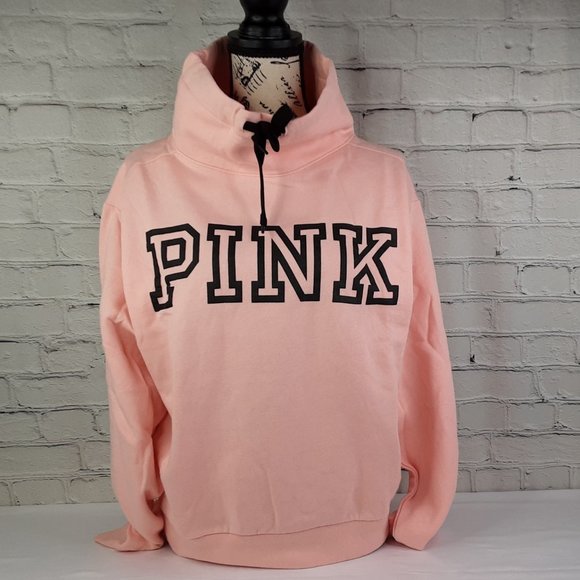 VICTORIA'S SECRET 'PINK' VARSITY LOGO FLEECE SWEATSHIRT - Picture 14 of 14